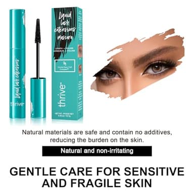 Thrive Mascara Liquid Lash Extensions, M ascara Liquid for Thrive Lash Extensions Mascara-Brynn Thick and Slender (Rich Black 10.7g) 0.38 OZ - Image 2