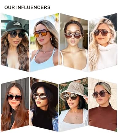 SOJOS Retro Polarized Aviator Sunglasses Womens Mens Classic 70s Vintage Trendy Square Aviators SJ2174, Amber Brown Tortoise/Brown - Image 3