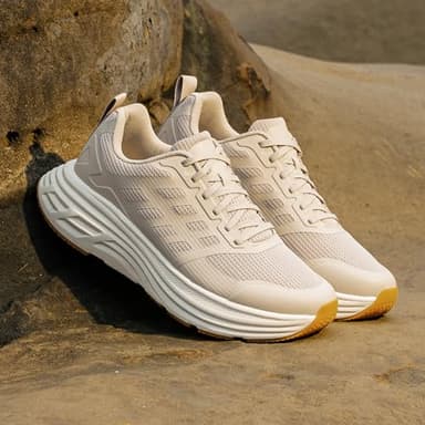 NORTIV 8 Men's Walking Running Tennis Cushioning Shoes ActiveFloat Non Slip Athletic Gym Workout Jogging Comfortable Sneakers,Size 10,Apricot,SNWS245M - Image 9