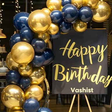 RUBFAC 145pcs Metallic Gold Balloons Latex Balloons 18 12 10 5 Inch Party Balloon Kit Different Sizes for Birthday Party Wedding Balloon Graduation Baby Shower Decoration - Image 5