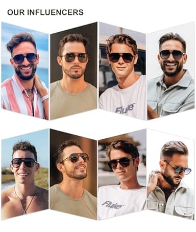 SOJOS Retro Polarized Aviator Sunglasses Womens Mens Classic 70s Vintage Trendy Square Aviators SJ2174, Amber Brown Tortoise/Brown - Image 4