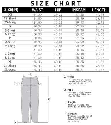 FUNYYZO Women Suit Pants Wide Leg Pants High Elastic Waisted in The Back Business Work Trousers Long Straight White - Image 3