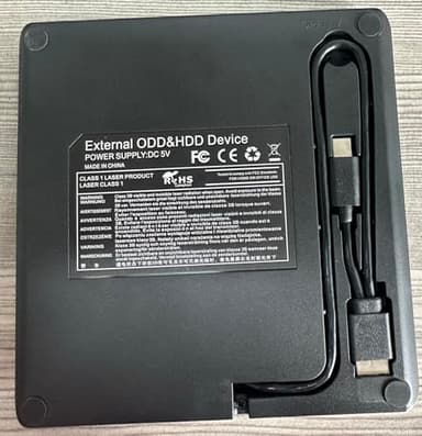 PeroBuno External CD DVD Drive, USB 3.0 Type-C Optical Drive, 0.5-inch Ultra-Slim Portable DVD CD ROM Disc Player Reader Writer Rewriter Burner Recorder for Laptop PC MacBook Windows Linux Mac OS - Image 10