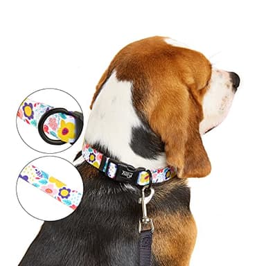 Dog Collar Adjustable Summer Flower Dog Collars with Safety Buckle Soft Comfortable Pet Collar for Small Medium Large Dogs - Image 6