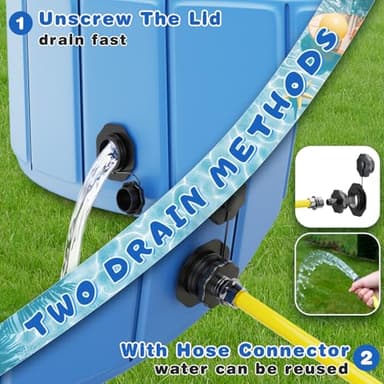 Foldable Dog Swimming Pool, Totiro 91"x16" Oversize Collapsable Hard Plastic Portable Bathing Tub for Pet Dog Kiddie Pool Indoor and Outdoor Leakproof PVC Play Pool for Large Dogs Pets Puppy Kids Blue - Image 5