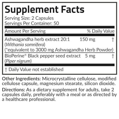 Futurebiotics Ashwagandha Extra Strength Stress & Mood Support with BioPerine - Non GMO Formula, 100 Vegetarian Capsules - Image 8