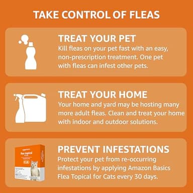 Amazon Basics Topical Flea Treatment for Medium Cats (5-9 Pounds), 4 Count (Previously Solimo) - Image 5