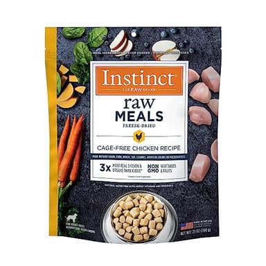 Instinct Freeze Dried Raw Meals, Natural Dry Dog Food, Grain Free - Cage Free Chicken, 25 oz. Bag - Image 1