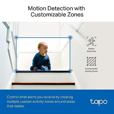 TP-Link Tapo 2K QHD Pan/Tilt Security Camera for Pet Camera, Baby Monitor, Motion Detection, Motion Tracking, 2-Way Audio, Night Vision, Cloud &SD Card Storage, Works w/Alexa & Google Home(Tapo C220) - Image 7