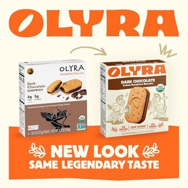 Olyra Variety Pack Sandwich Breakfast Biscuits, Healthy Snacks for Adults and Kids, Low Sugar, Organic Cookies, Office Snacks, USDA Certified, Non GMO 24 Packs - Image 6