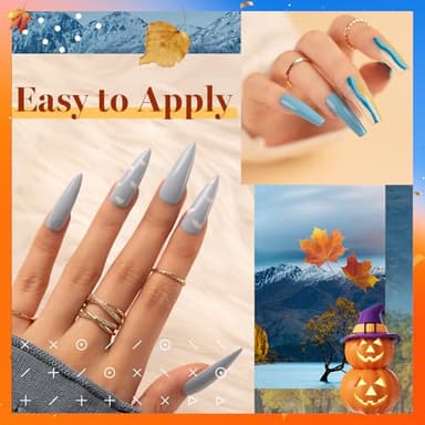 Beetles Fall Gel Nail Polish Set - 20 Colors Yellow Orange Burgundy Red Brown Black Green Gel Nail Polish Kit with Glossy Matte Gel Top Base Coat Soak Off Uv Manicure Gift for Women - Image 5