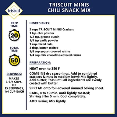 Triscuit Minis Original Whole Grain Wheat Crackers, Vegan Snacks, Bulk Snack Crackers, 6 - 8 oz Boxes - Image 12