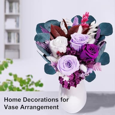 Flowers Gifts for Mom, Flower for Delivery, Preserved Roses Bouquets, Purple Roses, Birthday Gifts for Women, Mothers Day Flowers for Wife - Image 3