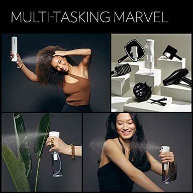 FLAIROSOL - The Original, Spray Bottle for Hair, Plants & More, Continuous Mister, Ultra Fine Water Mist, 10.1oz/300ml, Clear Bottle - Black Print - Image 5