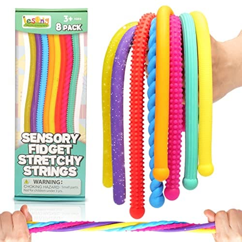 Sensory Autism Toys for Kids - Textured Stretchy Fidget Toys for Stress Anxiety - Sensory Toys Special Needs for Autistic Children Toddlers Boys Girls Stocking Stuffers Gifts, Treasure Box Classroom - Image 1