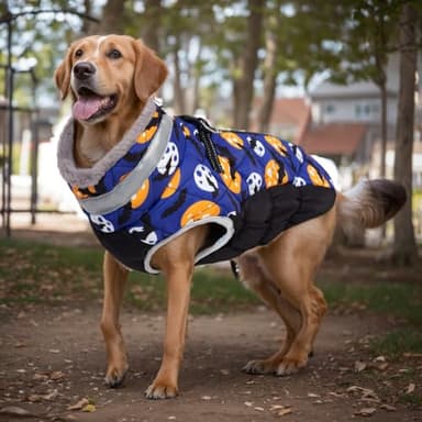 Dog Waterproof Winter Coat with Harness, Reflective Warm Dog Jacket with Zipper for Cold Weather, Dog Snowsuit for Small Medium Large Dogs YRFN11XXL - Image 5