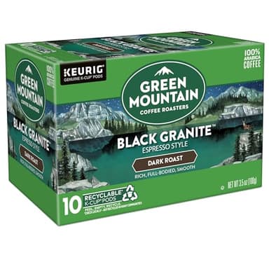 Green Mountain Coffee Roasters Black Granite, Keurig Single Serve K-Cup Pods, Espresso Style Dark Roast, 60 Count (6 Packs of 10) - Image 9