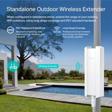 TP-Link Omada Long Range Outdoor Access Point | WiFi Extender Outdoor Universal Compatible | WiFi 6 AX1800 Dual Band | IP68 Weatherproof | Seamless Roaming | Omada Remote Managed(EAP610-Outdoor) - Image 5