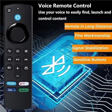 Fire Stick Remote Replacement Control for Fire Stick 2nd Gen, 3rd Gen, Lite, 4K,4K MAX, Fire Cube 1st Gen, 2nd Gen, 3nd Gen, Fire 3rd Gen PendantDesign Voice Replacement Control 5.5 2025 New - Image 3