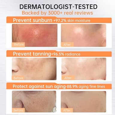 VGO Sunscreen for Face SPF 50+, Mineral Sunscreen with Zinc Oxide, Broad Spectrum Protection, No White Cast, Oil-Free & Non-Comedogenic, Suitable for All Skin Types & Tones, Travel Size (1.76 Fl Oz) - Image 3