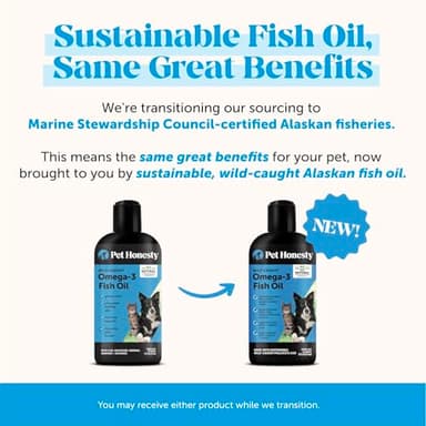 Pet Honesty Omega 3 Fish Oil Supplement for Dogs & Cats (32oz), Wild Caught Omega 3 Fish Oil for Skin and Coat Health, Supports Shedding, Skin & Coat, Immunity, Joint, Brain & Heart, EPA + DHA - Image 4