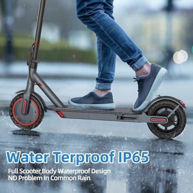 Electric Scooter Adults, Powerful 350W E-Scooter, Max 19 Mph & 15-19 Miles Range Scooters, Folding Scooters with 8.5" Solid Tires, Commuting Scooter Kick Scooter with APP Control - Image 7