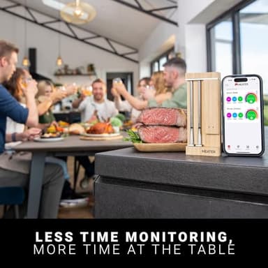 MEATER Pro Duo: WiFi Smart Meat Thermometer | 1000°F High Heat Resistance | Long Range | Dual Probes | Six Sensors | BBQ, Oven, Grill, Smoker, Air Fryer, Deep Fryer | iOS & Android App - Image 7