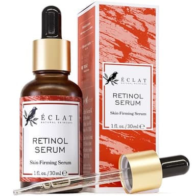 Eclat Skincare Renewing Retinol Serum for Face - Anti Aging Serum with Hyaluronic Acid & Aloe Vera – Hydrates and Improves the Signs of Aging (Fine Lines, Wrinkles & Dark Spots) 1 Fl Oz - Image 1