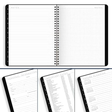 AT-A-GLANCE 2025 Planner, Weekly & Monthly, 7" x 8-3/4", Medium, Contemporary Lite, Black (7054XL0525) - Image 8