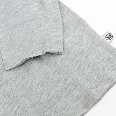 HonestBaby 10 Pack Long Sleeve T Shirts 100% Organic Cotton for Toddler, Boys, Girls, Rainbow Blues, 5T - Image 3