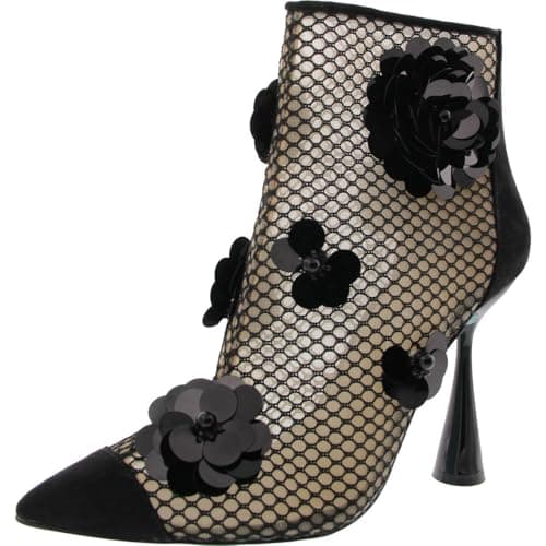 Betsey Johnson Women's Navey Bootie, Black, 6.5 - Image 1