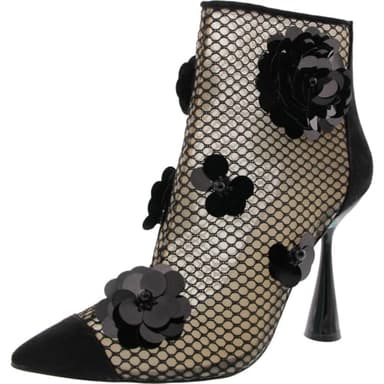 Betsey Johnson Women's Navey Bootie, Black, 6.5 - Image 1