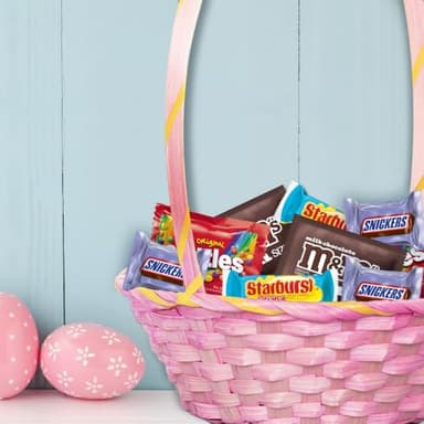 Mars M&M'S, SKITTLES, SNICKERS & STARBURST Easter Basket Stuffers Variety Pack, 65 Ct Bulk Bag - Image 6