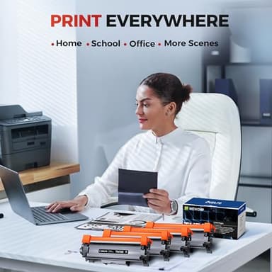 TN-760 - TN760 Toner for Brother Printer - Replacement for Brother TN760 TN-760 TN730 TN-730 Toner Compatible with MFC-L2750DW HL-L2370DW MFC-L2710DW HL-L2350DW HL-L2390DW DCP-L2550DW Printer(4 Black) - Image 6