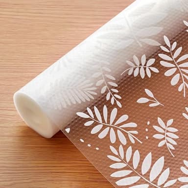 Cooyes Shelf Liners for Kitchen Cabinets Waterproof & Oil-Proof Kitchen Cupboard Mats Non-Slip Drawer Mats EVA Material Non Adhesive Fridge Liner for Shelves - Image 1