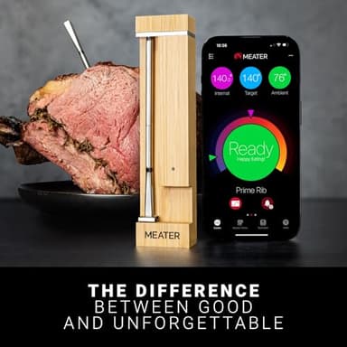 MEATER Pro: Smart Bluetooth Wireless Meat Thermometer Digital | 1000°F Heat Resistance | Long Range | Certified Accuracy | BBQ, Oven, Grill, Smoker, Air Fryer, Deep Fryer - Image 3