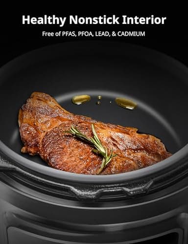 COMFEE’ Pressure Cooker 8 Quart with 16 Cooking Functions, Olla de Presion Non-Stick Pot Yogurt Maker Rice Cooker Slow Cooker Sauté Steamer, Healthy Ceramic Inner Pot - Image 5