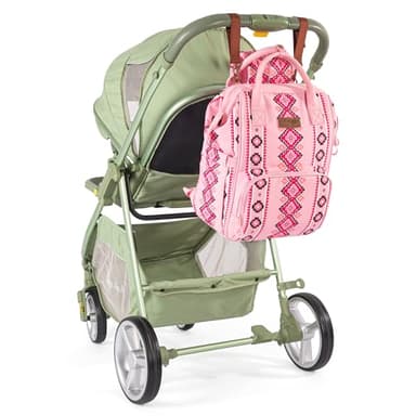 Wrangler Diaper Bag Backpack Aztec Travel Backpack Purses Western Multi-Function Baby Bags for Mom with Waterproof Insulated Pockets - Image 5