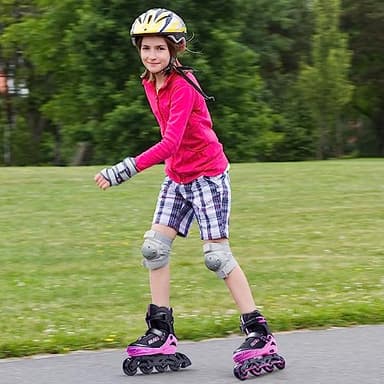 PAPAISON Adjustable Inline Skates for Kids and Adults with Full Light Up Wheels, Outdoor Roller Skates for Girls and Boys, Men and Women - Image 5