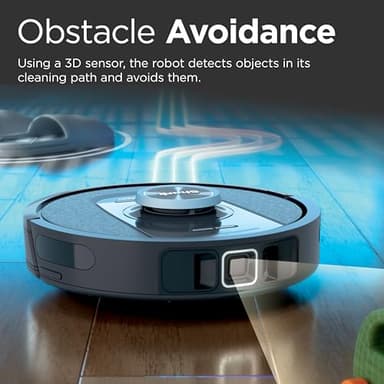 Shark PowerDetect Self-Empty Robot Vacuum with NeverStuck Technology, Auto Deep-Clean Carpets & Hardfloors, XL 60 Day Capacity HEPA Bagless Base Neutralizes Odors, for Pet Hair, Black (AV2820AE) - Image 7