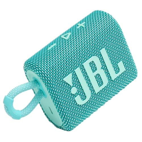 JBL Go 3 - Portable Mini Bluetooth Speaker, big audio and punchy bass, IP67 waterproof and dustproof, 5 hours of playtime, speaker for home, outdoor and travel (Teal) - Image 1