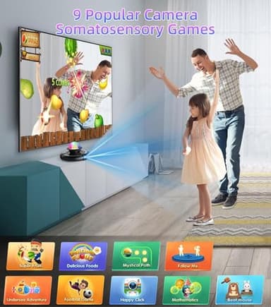 FWFX Dance Mat for TV Games - Wireless Musical Electronic Dance Pad for Kids & Adults, 2-Player Indoor Active Exercise Game for Family Parties, Birthday for Boys and Girls - Image 5
