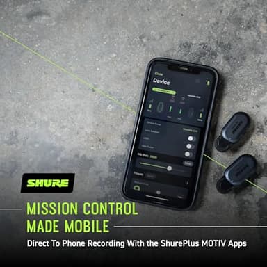 Shure MoveMic Two Kit - Pro Wireless Lavalier Microphones with Camera Receiver for DSLRs, iPhone, Android, Mac & PC, 2 Bluetooth Mini Mics, 24 Hours Charge, IPX4, Portable Clip Lavs (MV-Two-KIT-Z7) - Image 8