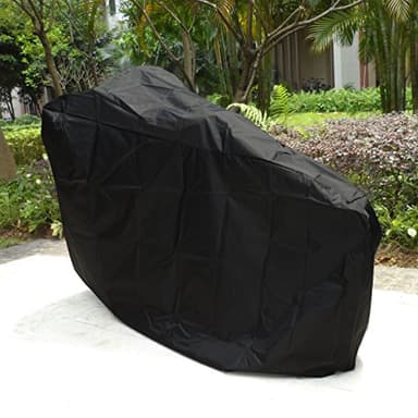 ATCG Bike Cover 190T Nylon Waterproof Bicycle Cover for Mountain Bike, Road Bike Outdoor Storage, L (Black) - Image 2