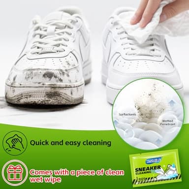 X-SMILE Shoe Cleaning Kit Sneaker Cleaner Kit with Brush Suede Cleaner Safe for Mesh, Nubuck, Leather - Image 5