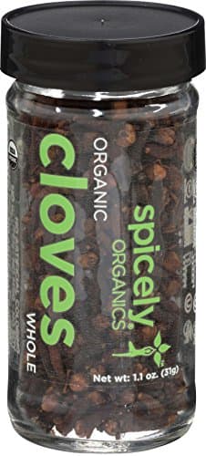 Spicely Organics USDA Certified Organic Cloves Whole, No Artificial Colors or Preservatives, Zero Sugar, Vegan Friendly, Kosher, Gluten Free & Non-GMO, 1.1 Ounce (Pack of 3) - Image 1