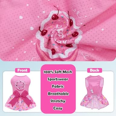CuteBone Dog Mesh Dress Puppy Sundress Pet Outfit Summer Fashion for Small Dogs Girl Cat Clothes BF37XXS-D - Image 3