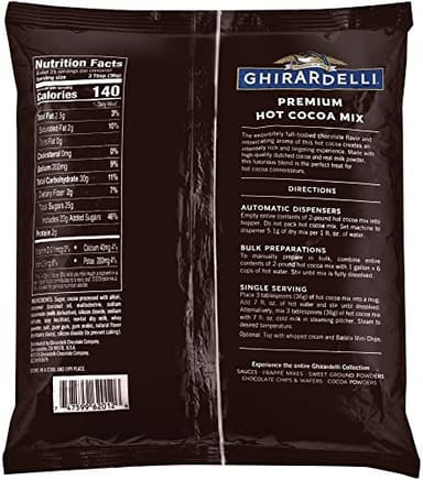 Ghirardelli Chocolate Premium Indulgence Hot Cocoa Mix, 32 Ounce Package - Image 2