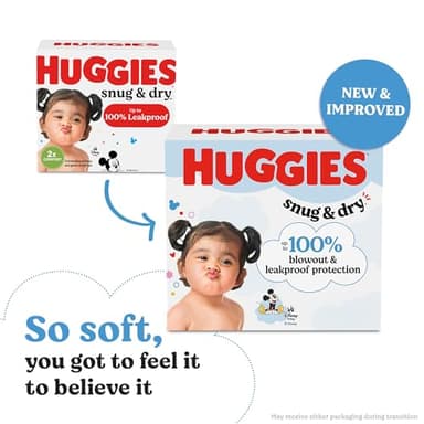 Huggies Size 5 Diapers, Snug & Dry Baby Diapers, Size 5 (27+ lbs), 25 Count, Packaging May Vary - Image 2
