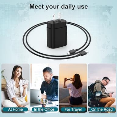 for Samsung Galaxy Super Fast Charging Cord Type C Charger, 25w Android Phone Charger Block &10ft USBC to USB-C Cable for Galaxy S25/S24 Ultra/S24 S23 S22 S21 S20 (Ultra/Plus),iPad Pro/Air/Mini 2Pack - Image 7